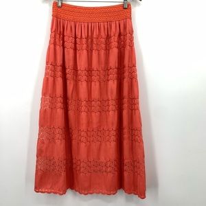 NWT-Cirana Coral Skirt w/ Stretchy Waist Band